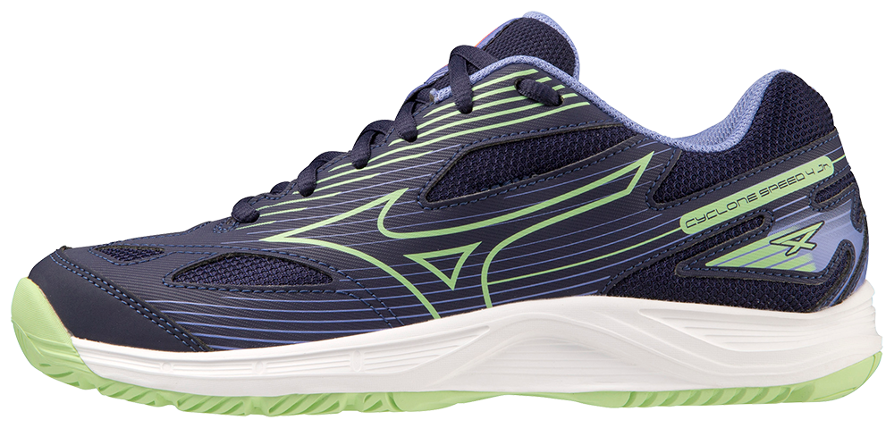 Mizuno Cyclone Speed 4 Jr. - Eveblue/Techgreen/Lolite 38,5
