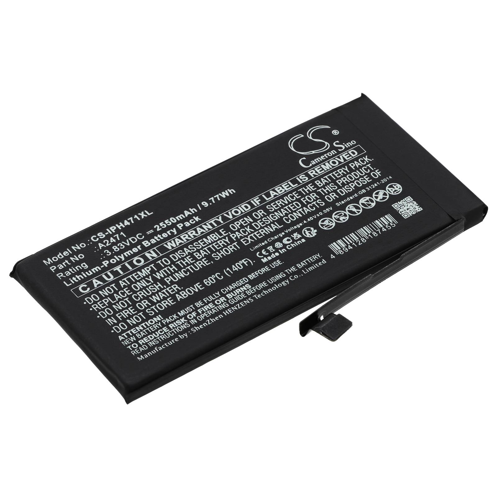 Batteri till Apple iPhone 12 Mini - 2.550 mAh