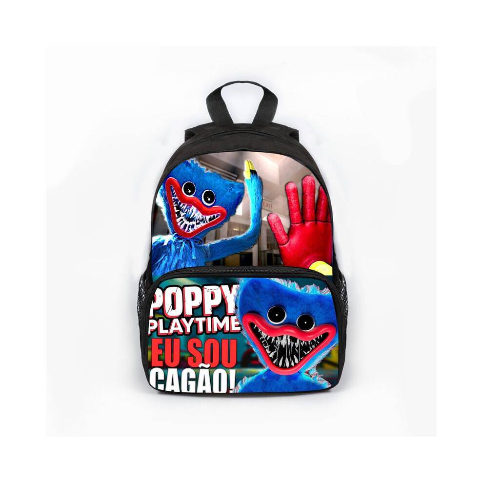 (Playtime)Poppy Playtime Huggy Wuggy Backpack Kids School Bag Travel Laptop Storage Book