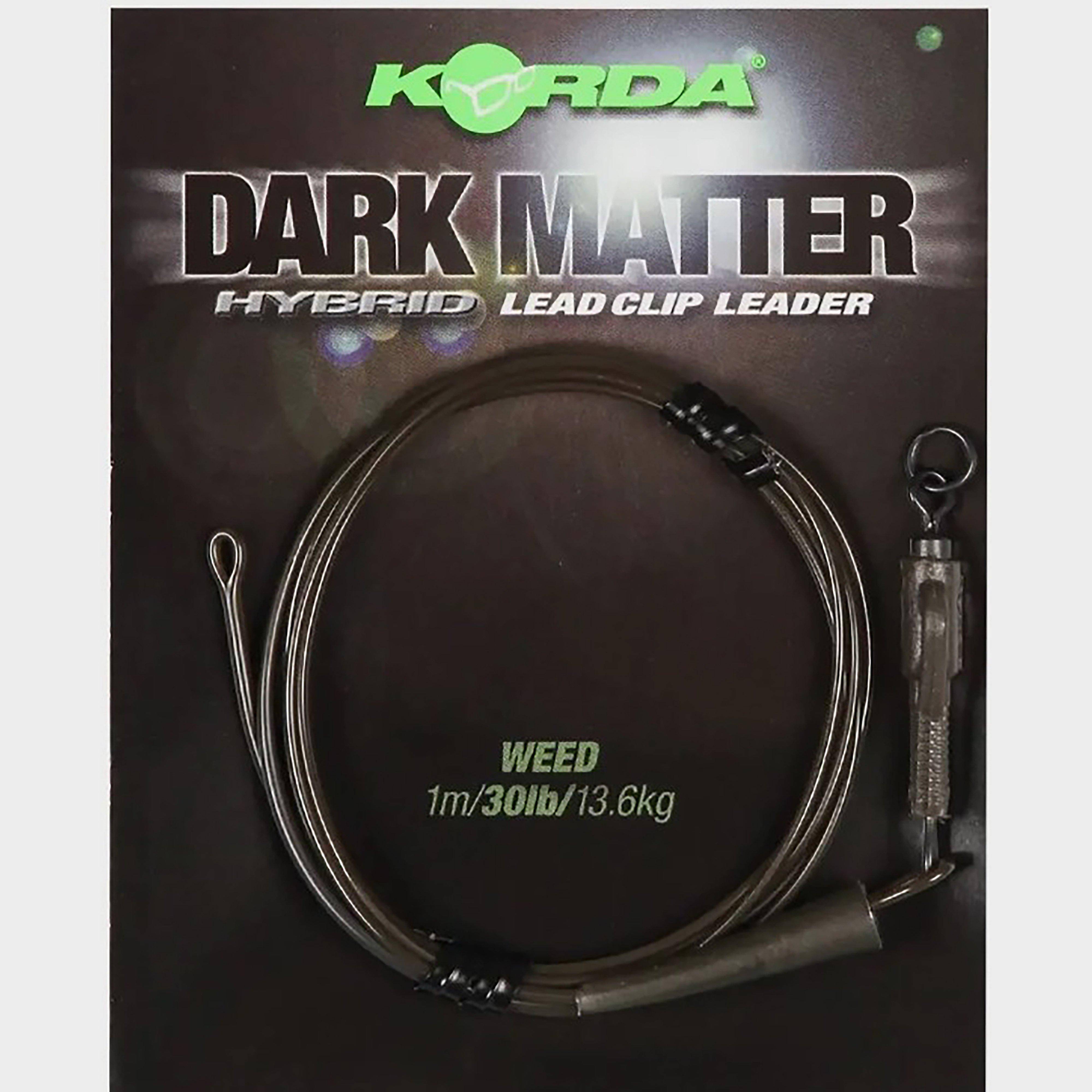 Korda Safezone Dark Matter Leader Hybrid Lead Clip Weed 30lb, Grey
