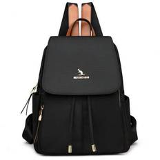 Retro Women Oxford Female Backpacks Purses Designer Ladies Large Capacity Bag RuckBagks High Quality Bookbags 2024 - Black