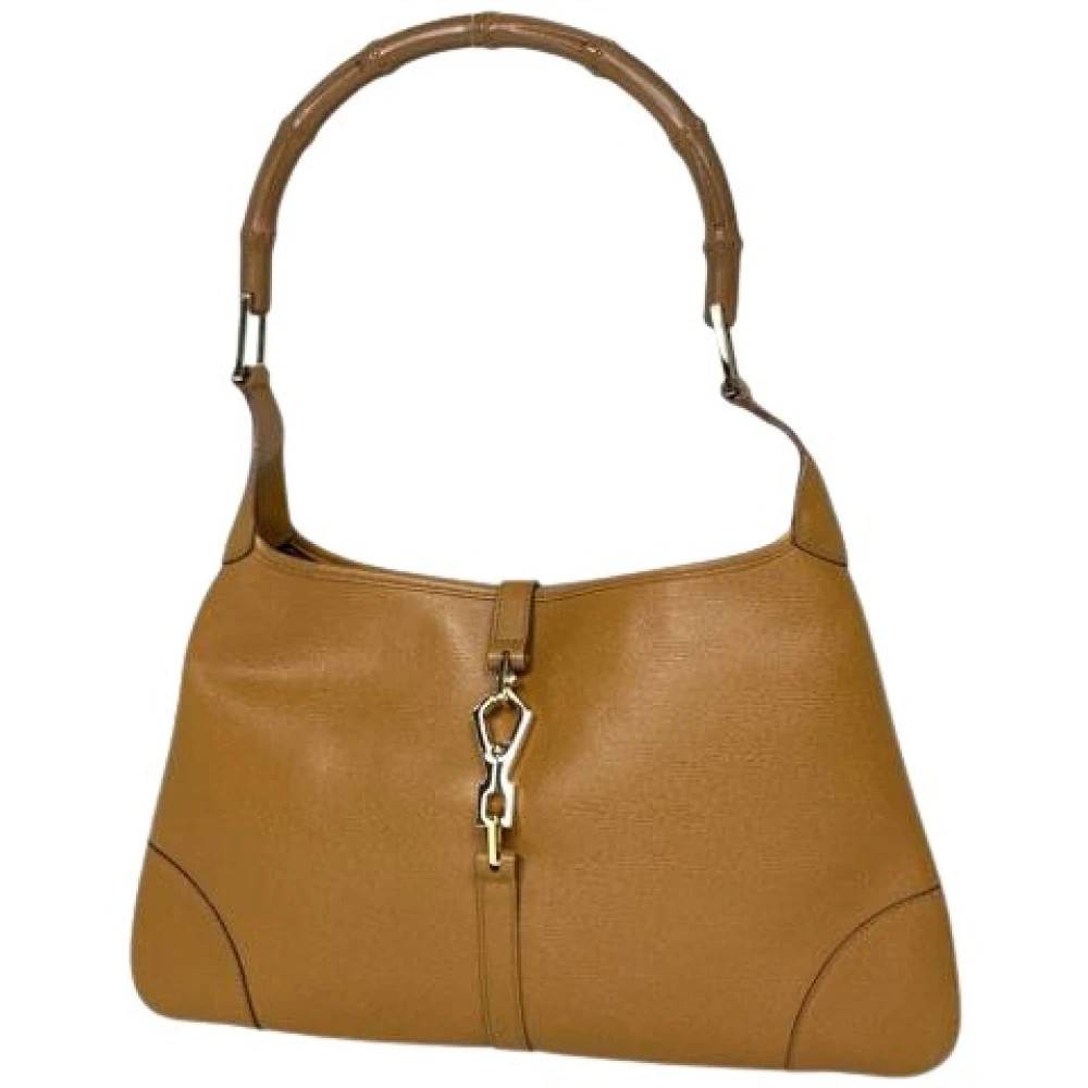 Gucci Vintage Pre-owned Laeder gucci-tasker - Vintage - Dame - Brun - ONE SIZE -