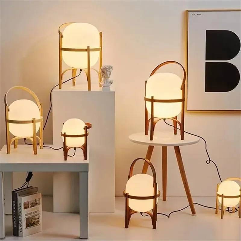 Modern Cole Cestita Floor Lamp Art Modern Simple Led Wood Light Living Room Study Bedroom Bedside Lamp Home Restaurant Decoratio