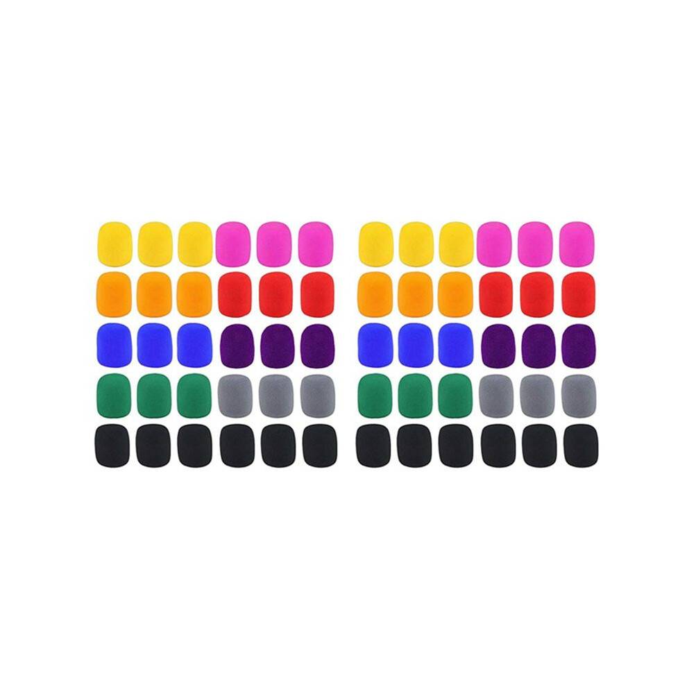 60 Pack Thick Handheld Stage Microphone Windscreen Foam Cover Karaoke DJ (12 Color)