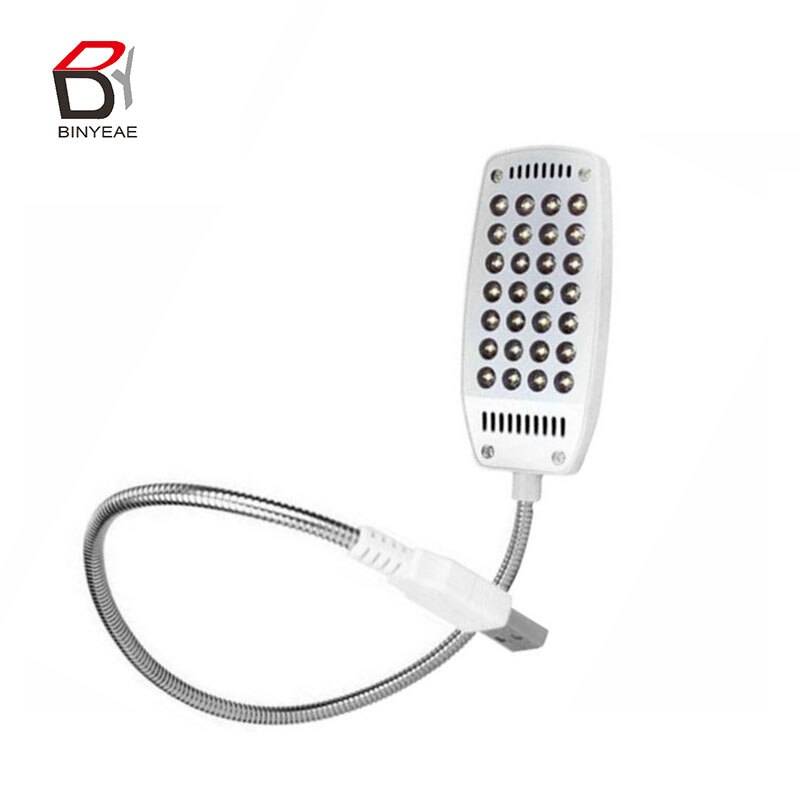Usb-lampa datorlampa flexibel ljus mini 28 led för bärbar dator stationär pc bärbar läslampa usb-boklampa - Svart