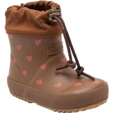 Bisgaard Bisgaard Thermo Baby 9031 Chocolate Heartbeat Støvler Str 20 - Uld hos Magasin