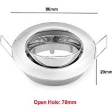Justerbar taklampa hållare halogenljusfäste kopp aluminium led downlight gu10 mr16 spot lampa hållare - orange / Mr16