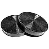EVAYP / 2x aktivt kolfilter/kompatibel med AEG - Bosch -Siemens - Electrolux - Franke - Faber - Zanussi / EFF62 9029793578 LZ55651 DHZ5316 00748733 50290659007 för köksfläktar, spiskåpor