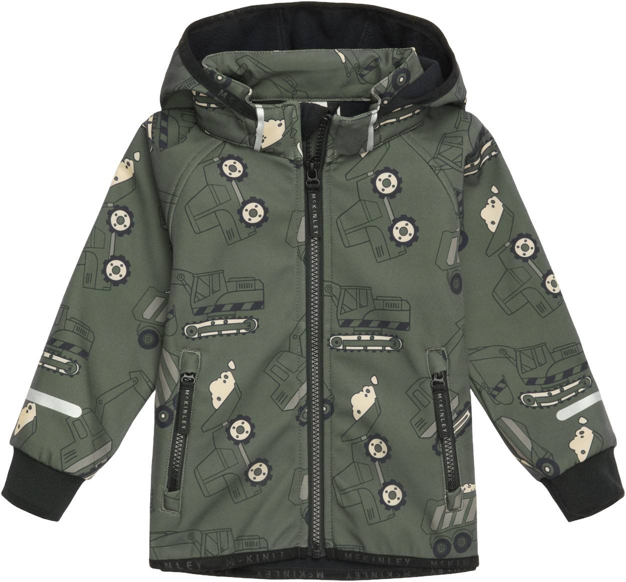 MCKINLEY Kalix Softshell Jakke Str 86-92 - Grøn Fleece Polyester hos Magasin.