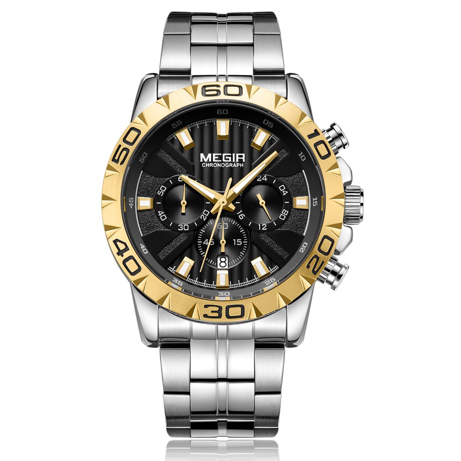 Megir Split Second Gold Black