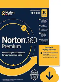 Norton 360 Premium + 75 GB Cloud Storage - (10 Devices, 1 Year) - NortonLifeLock Key EUROPE