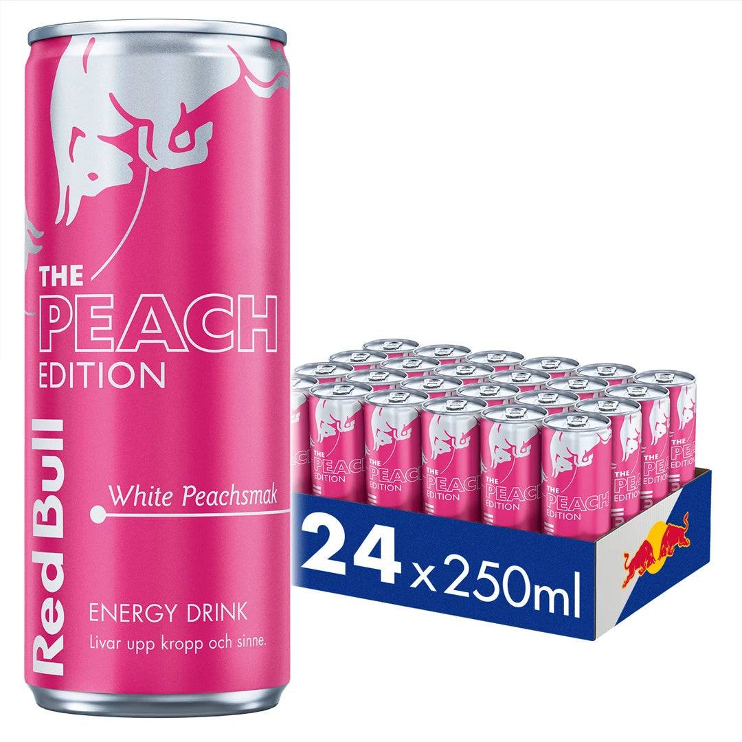 24 X Red Bull 250 Ml White Peach