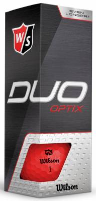 Wilson Staff Golfbollar Duo Optix Röd (1st 3-pack)