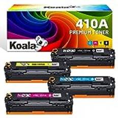 Koala kompatibel tonerkassett som ersättning HP 410A CF410A CF411A CF412A CF413A för Color Laserjet Pro MFP M477fdw M477fdn M477fnw M452dn M452nw M377dw (svart cyan gul magenta, 4-pack )