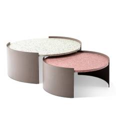 Cassina - 554 Bowy Outdoor - Ø 90 - Udendørs sofaborde - Patricia Urquiola - Hvid - Metal