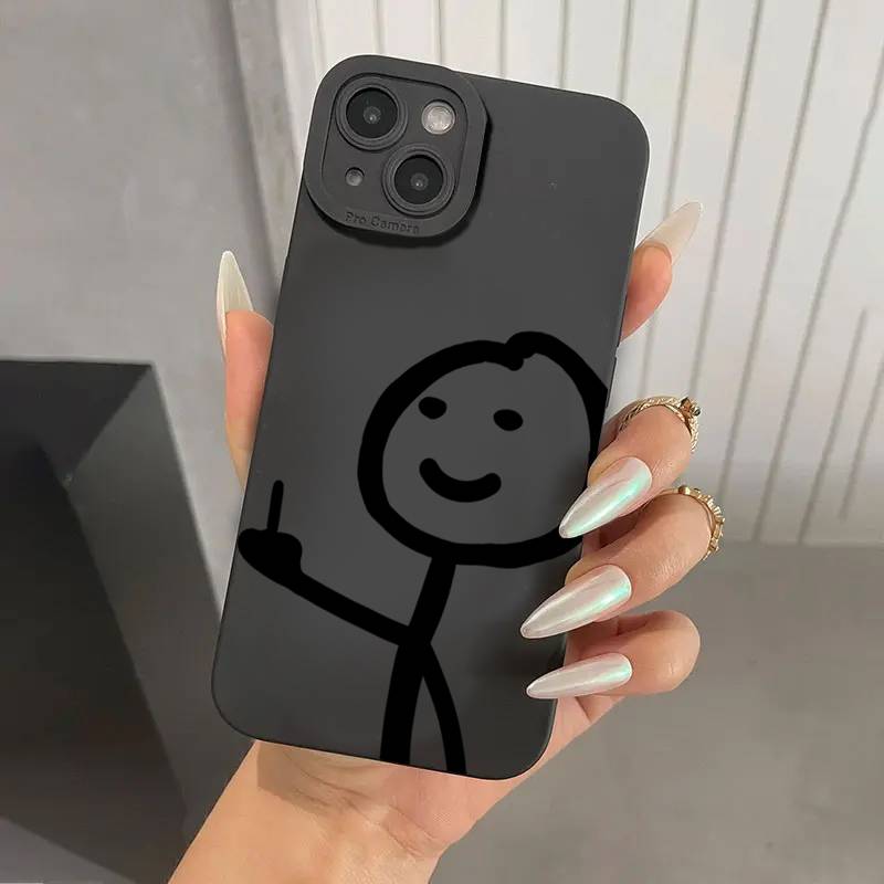 Cartoon Matchman Phone Case For Xiaomi Poco X7 X6 X5 X3 F5 F6 M6 Pro F3 Mi 13 12 11 Lite 5G 14 14T 13T 12T Shockproof Soft Cover