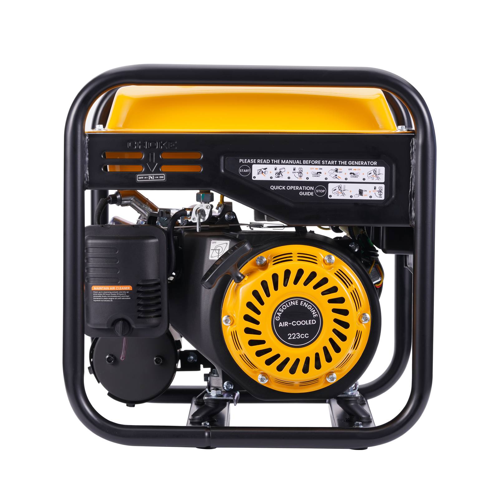 3500W Inverter Gasoline Portable 26kg Emergency Generator Digital Meter for RV