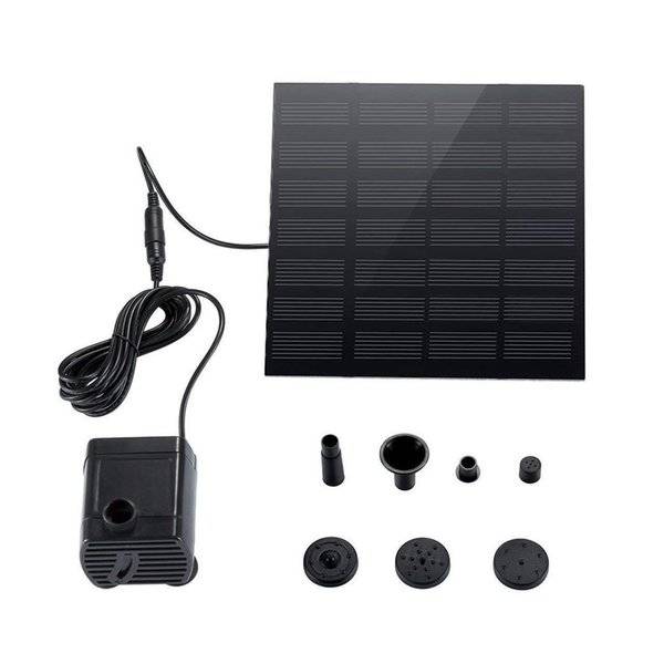 Solar Fontein Pomp Solar Vijver Pomp Solar Panel Water pump For Garden Pool Vijver Aquarium Fontein Met 4 Nozzles