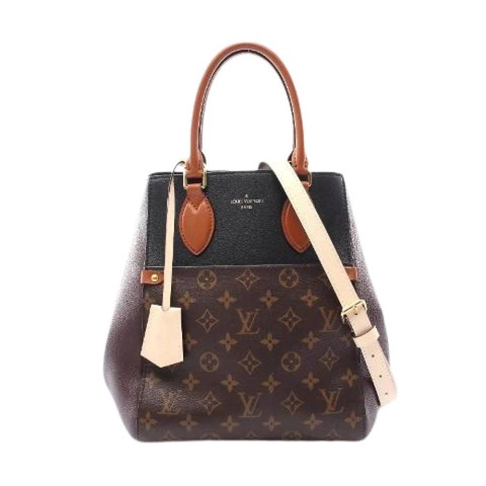 Louis Vuitton Vintage Pre-owned Monogram Fold Tote MM 2Way Taske - Vintage - Dame - Brun - ONE SIZE - Uld
