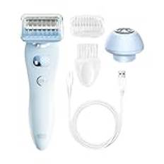 Personlig trimmer dam, elektrisk trimmer för kvinnor, smidig glide damtrimmer för hår | hårklippningsmaskin, ansiktsrakapparat, mångsidig kroppshårklippare för skamområdet