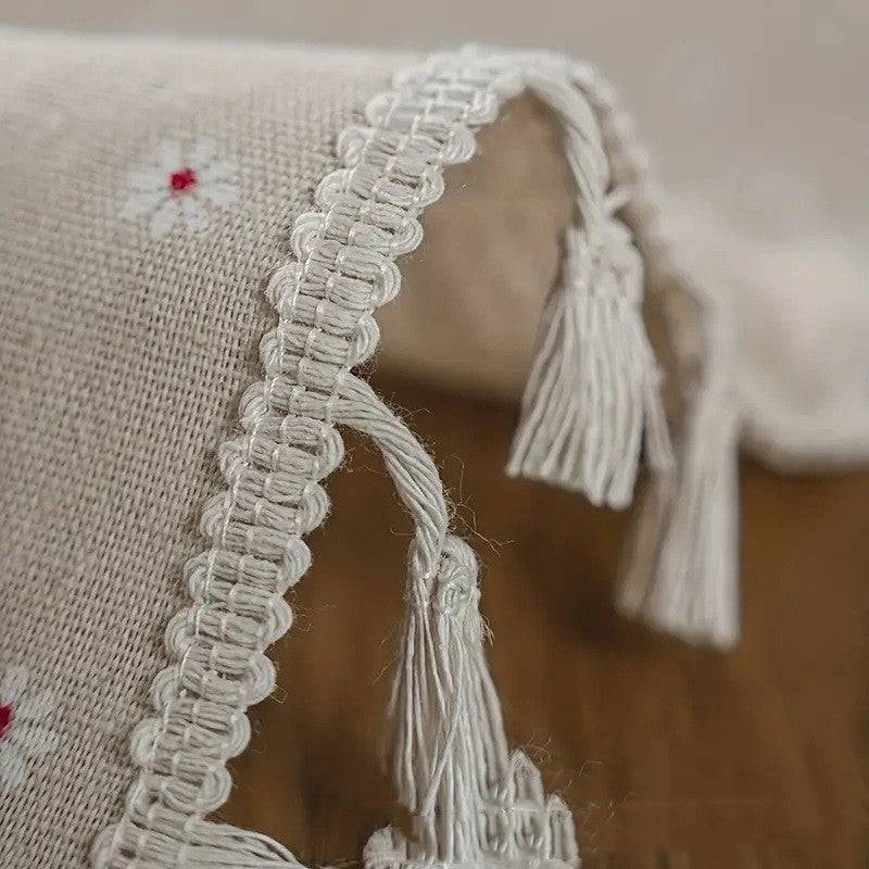 Tablecloth with Tassel Design - Feverfew Tassel / 100x150cm (100x150cm)