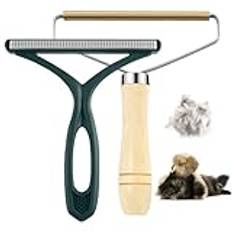 Aurasky Luddrakapparat djurhårborttagare, 2-pack bärbar luddborttagare, katthårsborttagare, luddborste, klädborste, för matta, soffa, kläder, madrasser, djurhår