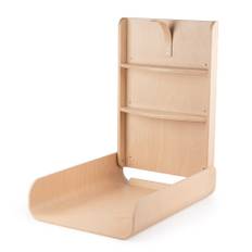 Væghængt puslebord - Sebra Care - Wooden Edition