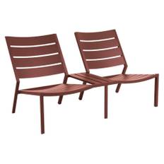 Delia duo-soffa paprika - Röd