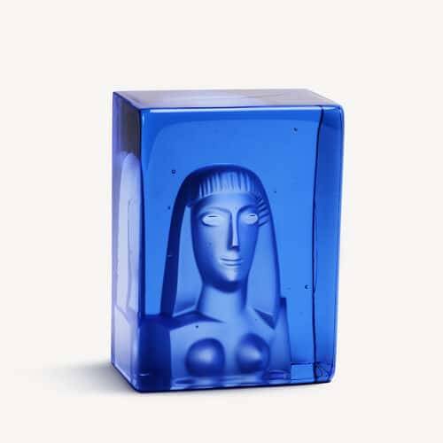 Kosta Boda - Konstglas - Azur - She blue, BV AC-25 Bertil Vallien
