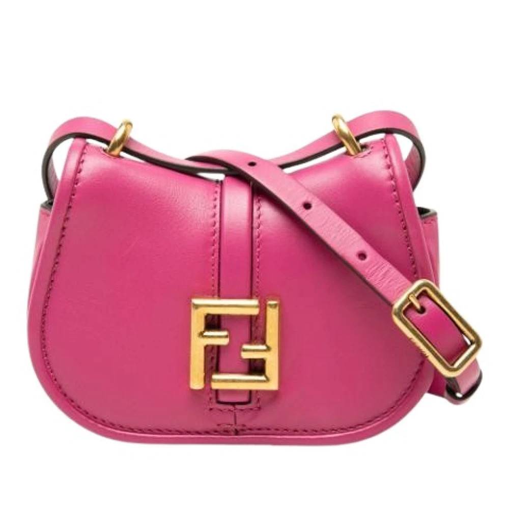 Fendi Vintage Pre-owned Vintage Crossbody Taske - Vintage - Dame - Lyserød - ONE SIZE - Uld