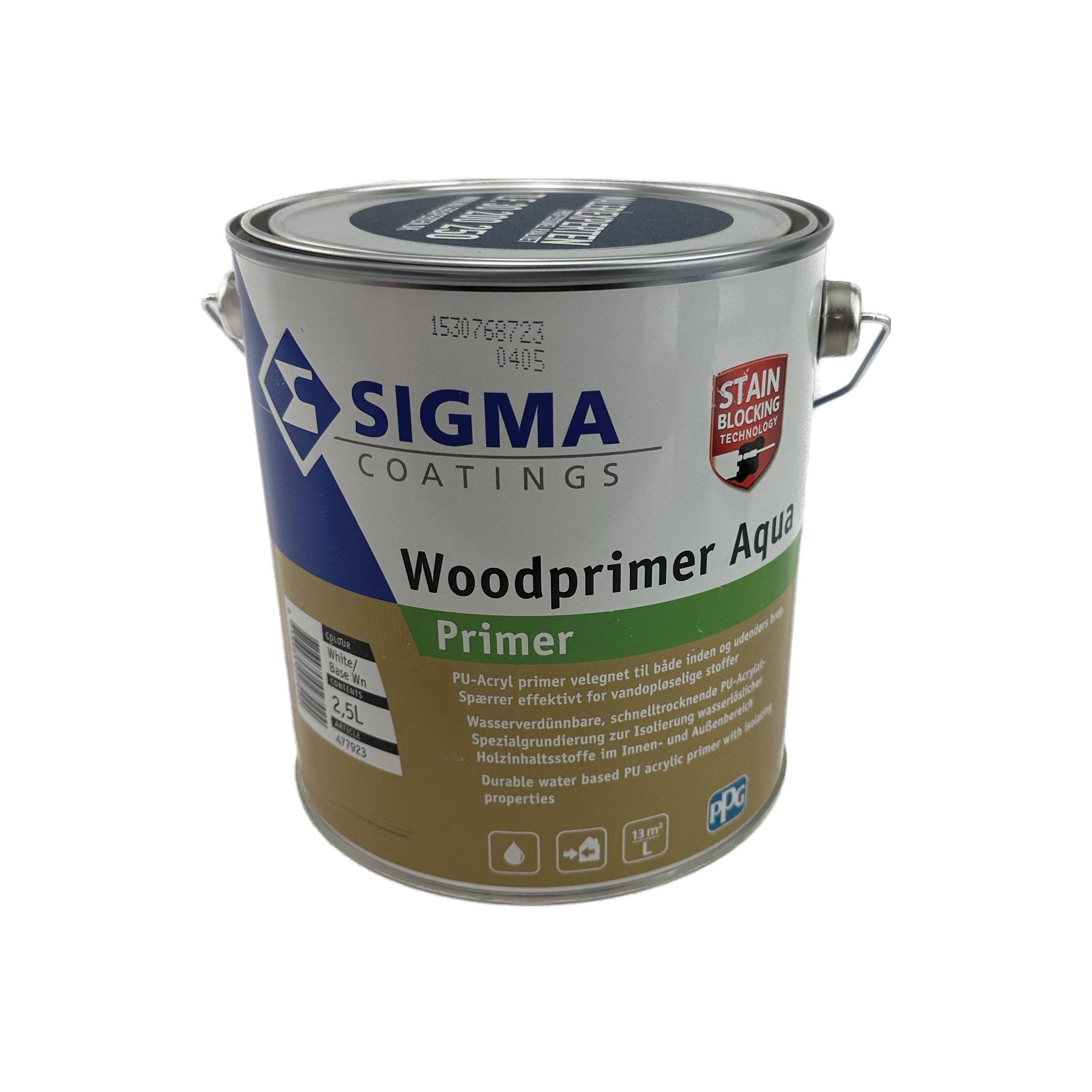 Sigma Woodprimer Aqua - Base WN (hvid) 2.5L