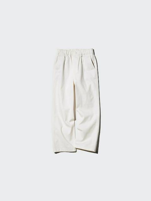 Uniqlo - Stretch Easy Trousers - Off White - 9-10 Years (140cm)