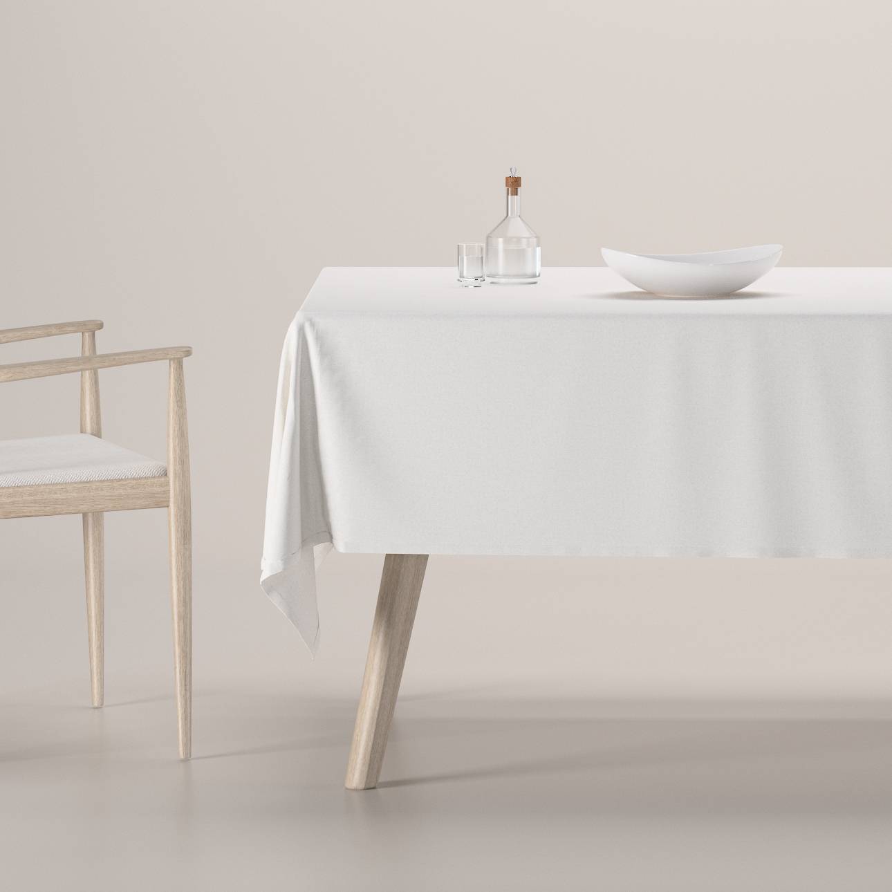 Rektangulär bordsduk, Offwhite, Blackout Soft
