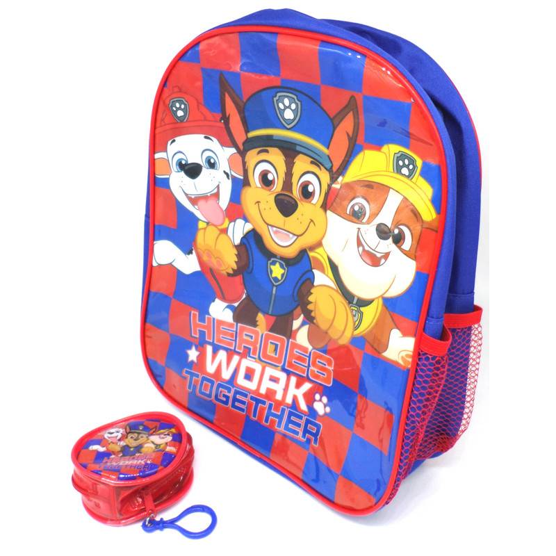 Paw Patrol Geschenkset Rucksack + Geldbörse - Offiziell Lizensiert...