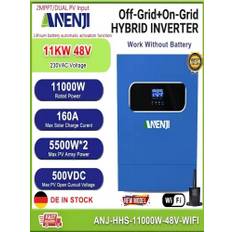 11KW 6.2kw 48V hybrid solar inverter MPPT 230VAC pure sine wave grid photovoltaic inverter 160A 120A