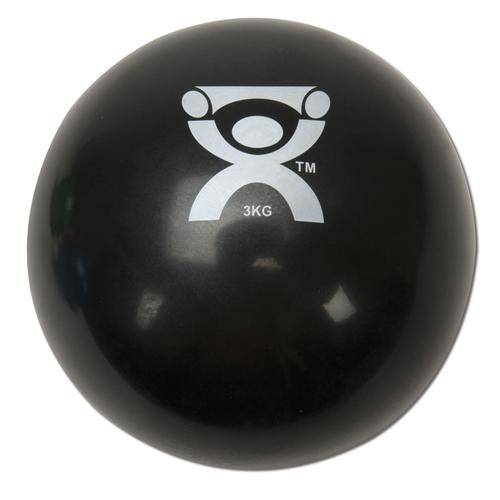 Cando Plyometrisk Viktboll, svart, 3 kg | Alternativ till hantlar