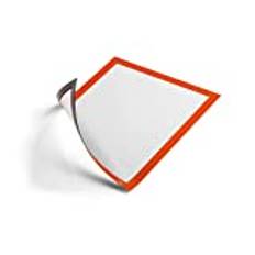 Durable 486909 inforam Duraframe® Magnetic A4, magnethäftande på metallytor, 5-pack, orange