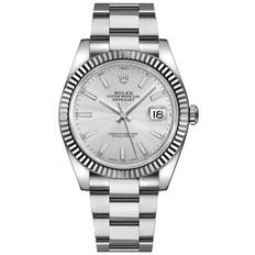 Rolex Herrklocka 126334-0003 Datejust 41 Silverfärgad/Stål Ø41 mm