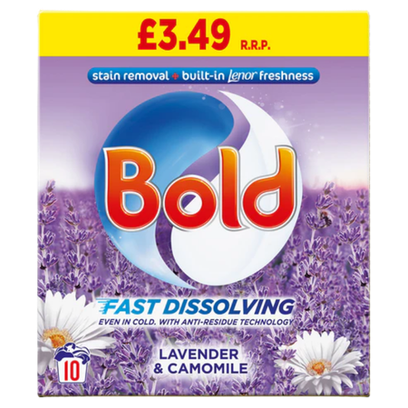 Bold Snabblösligt Tvättmedelspulver Lavendel & Kamomill - 600 g
