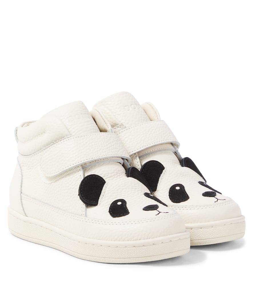 Donsje Zapatillas Mika Panda de piel - blanco - EU 33