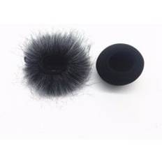 Furry vindruta muffkåpa skumfilter mikrofon vindtätt lock för zoom h1 - B