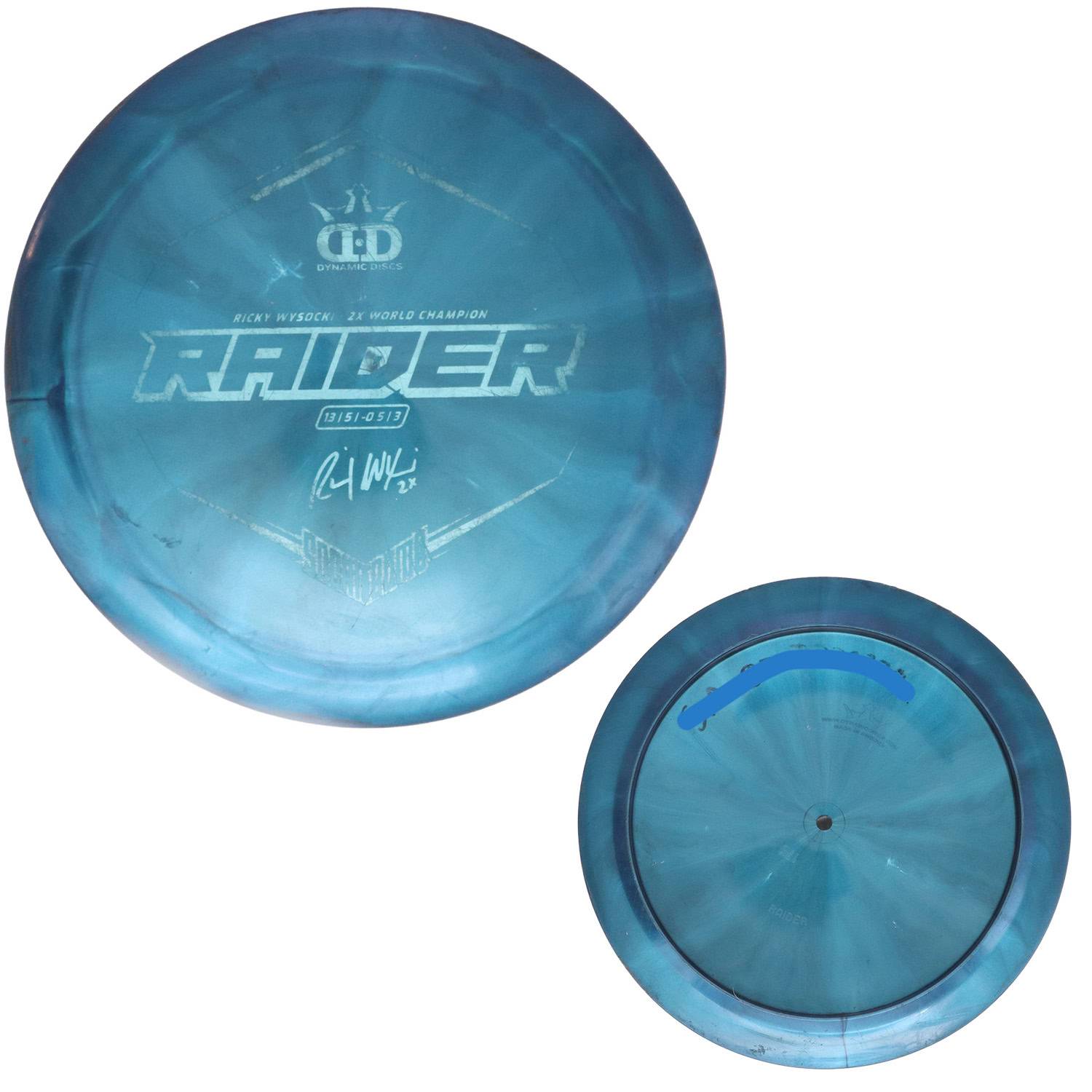 Disc Replay - Raider Lucid-X Chameleon Ricky Wysocki - 2 - DodgerBlue/Orange/Purple/Turquoise