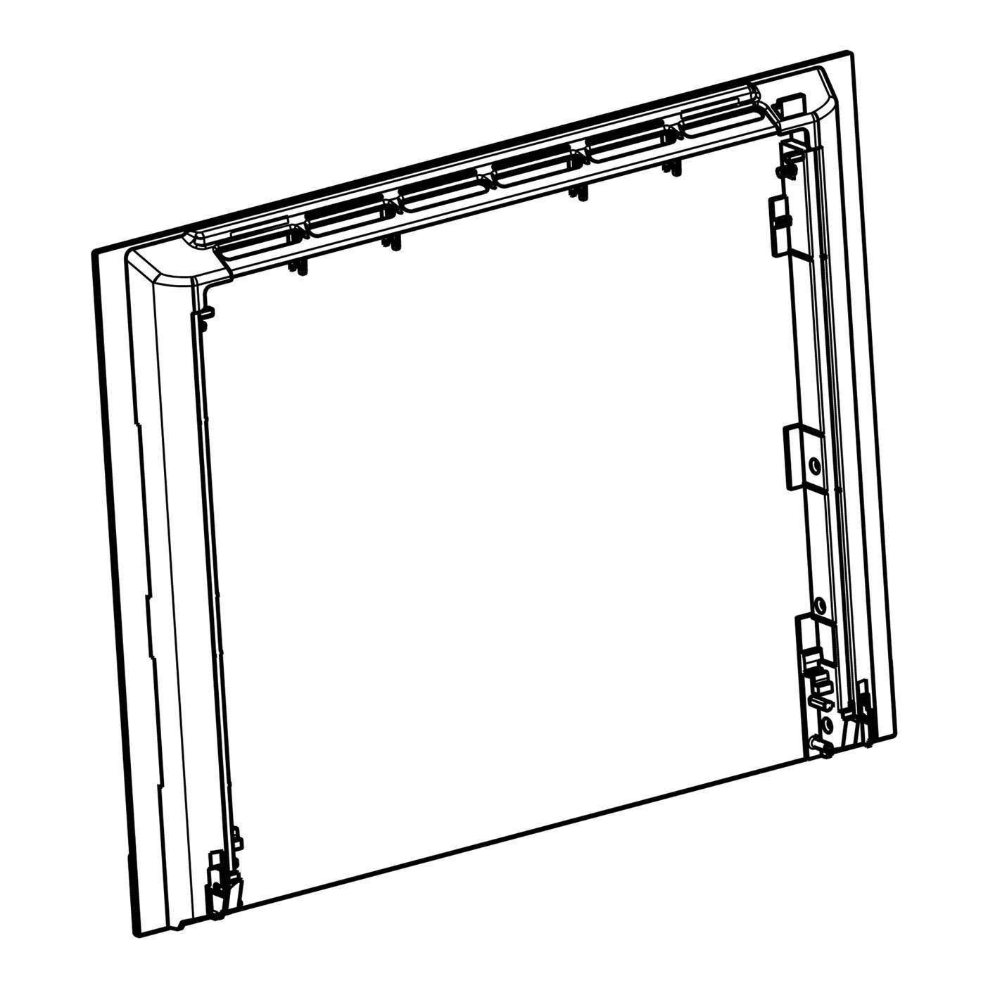 Electrolux frontglas, rostfri, Electrolux, 592x465mm 140242365165