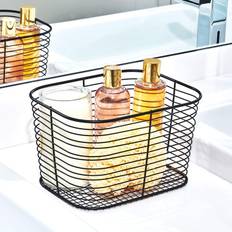 Trådkorg, VIENNA LARGE VANITY BASKET, 24 x 19 x H 19 cm, Svart