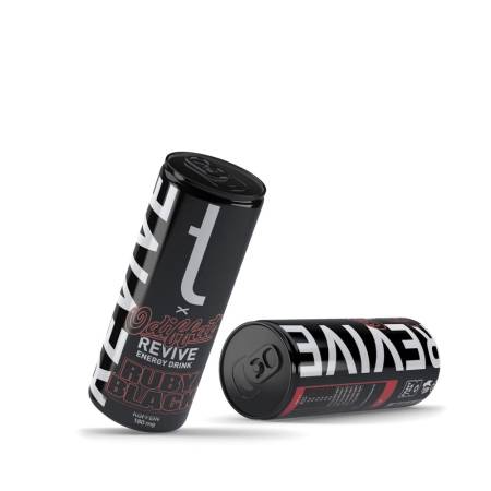 Tershine Revive x Odiffat - Ruby Black, energidryck, 330 ml
