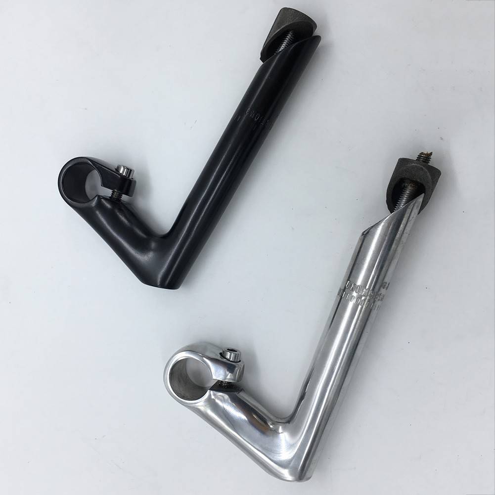 Bike Stem Gooseneck Shape 100x180mm Aluminum Alloy -17 Degree Forward Lean for 25.4mm Fork and Handlebar Mount