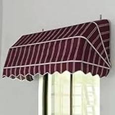 Böjt Fönster Markis Dörrmarkis, Dörrdekoration Markis Vikbar Aluminiumram Regntät Snö- Och Solskyddsduk Markis(Color-3,140CM)