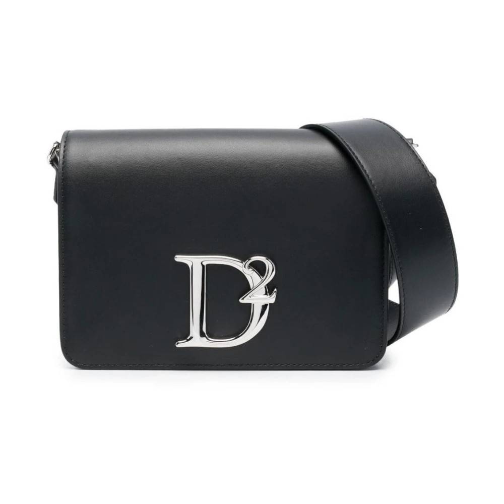 Dsquared2 Sort skuldertaske til kvinder - Tasker - Dame - Sort - ONE SIZE - Uld