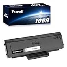 Yowell 106A toner kompatibel med HP 106A W1106A toner för HP Laser MFP 135wg 107w 107a 107r MFP 137fwg 137fnw 135w 135a 135r, 1-pack