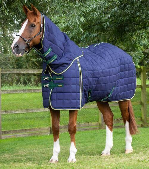 Premier Equine Lucanta 450g stalddækken med hals - Navy